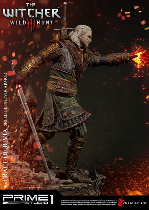 The Witcher 3 Wild Hunt 1/4 Scale Statue: PMW3-07 Geralt of Rivia Skellige Undvik Armor_