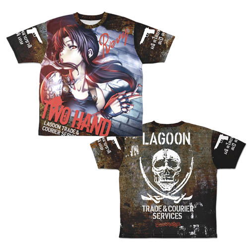 Black Lagoon - Two Hand Revy Double-sided Full Graphic T-shirt (M Size) image 1