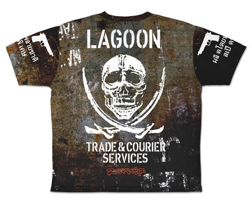 Black Lagoon - Two Hand Revy Double-sided Full Graphic T-shirt (XL Size) image 3