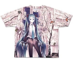 Hatsune Miku - Cherry Blossoms Double-sided Full Graphic T-shirt (M Size)