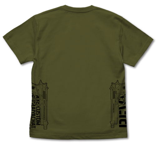 Black Lagoon - Sword Cutlass & Tattoo T-shirt Moss (XL Size) image 2