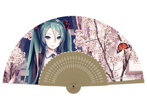 Hatsune Miku - Cherry Blossoms Folding Fan image 1