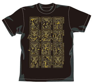Saint Seiya - Gold Cloth T-shirt Gold Ver. Black (M Size)_