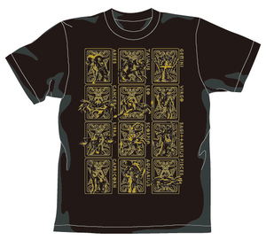 Saint Seiya - Gold Cloth T-shirt Gold Ver. Black (XL Size)_