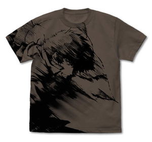 Cowboy Bebop - Spike Spiegel All Print T-shirt Charcoal (XL Size)_