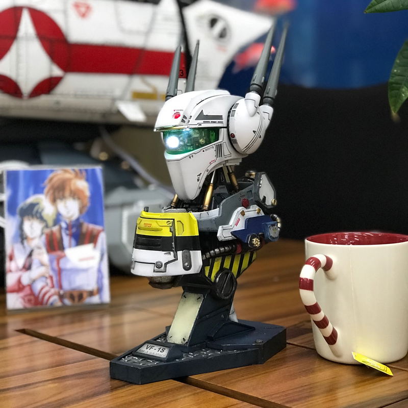 Kidslogic ST05 Robotech 1/8 Scale Mechanical Bust Statue: Valkyrie VF-1S image 13