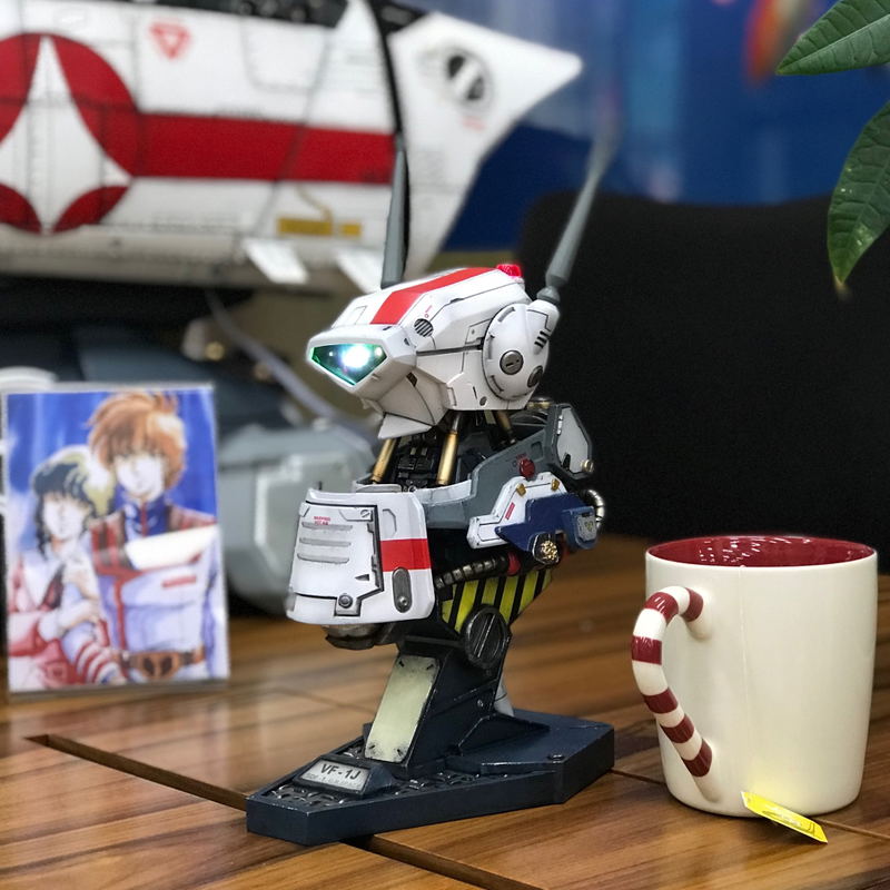 Kidslogic ST06 Robotech 1/8 Scale Mechanical Bust Statue: Valkyrie VF-1J image 9