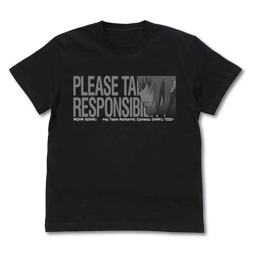My Teen Romantic Comedy SNAFU - Please Take Responsibility Iroha T-shirt Black (M Size) image 1