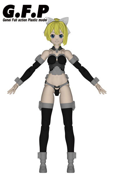 CF Limited Genei Full Action Plastic Model: Mary Black Ver. image 1