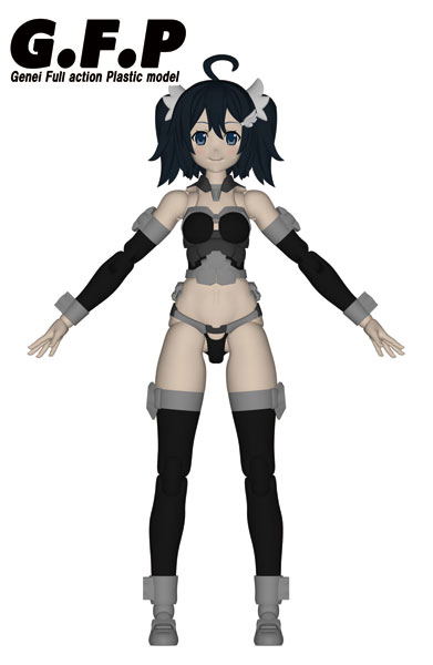 CF Limited Genei Full Action Plastic Model: Phina Black Ver. image 1