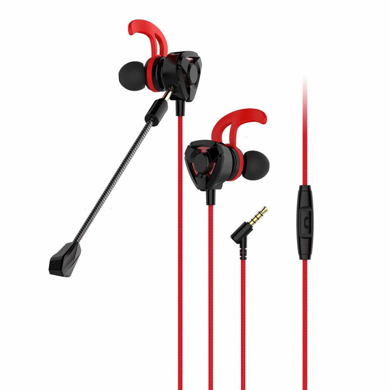 Gaming Earphone with Microphone for PS4 / PS VR / Smartphone (Red) image 2