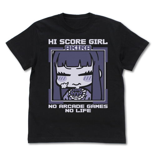 Hi Score Girl - Akira T-shirt Black (M Size) image 1