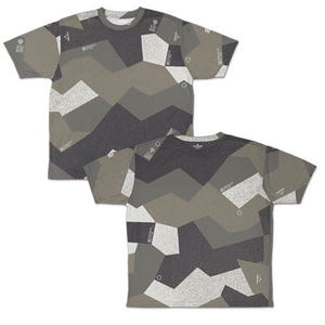 Mobile Suit Gundam - Zeon Sprinter Camouflage Double-sided Full Graphic T-shirt (S Size)_