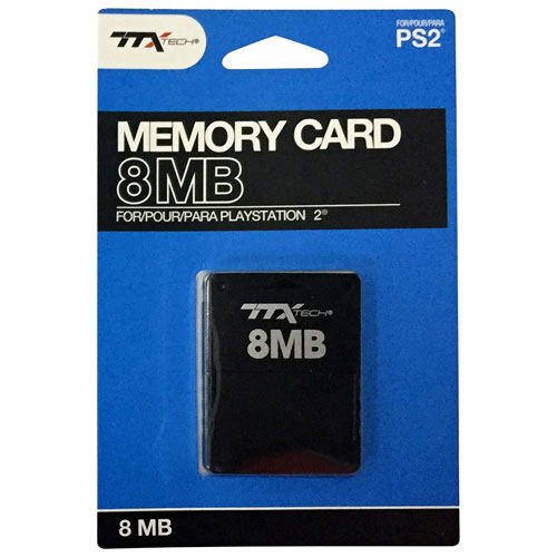 TTX Memory Card for PlayStation 2 (8MB) image 1