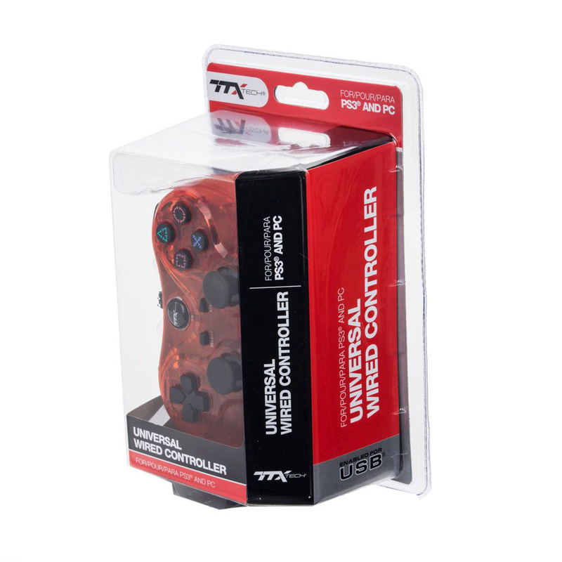 Universal Wired Controller Red for PlayStation