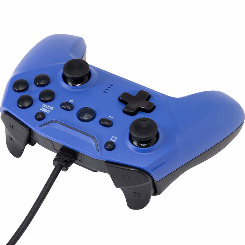 Cyber Gadget Gyro Wired Controller for Nintendo Switch (Blue) image 2