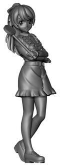 Girls und Panzer das Finale 1/35 Scale Unpainted Model Kit: Referee Figure Set thumbnail 3