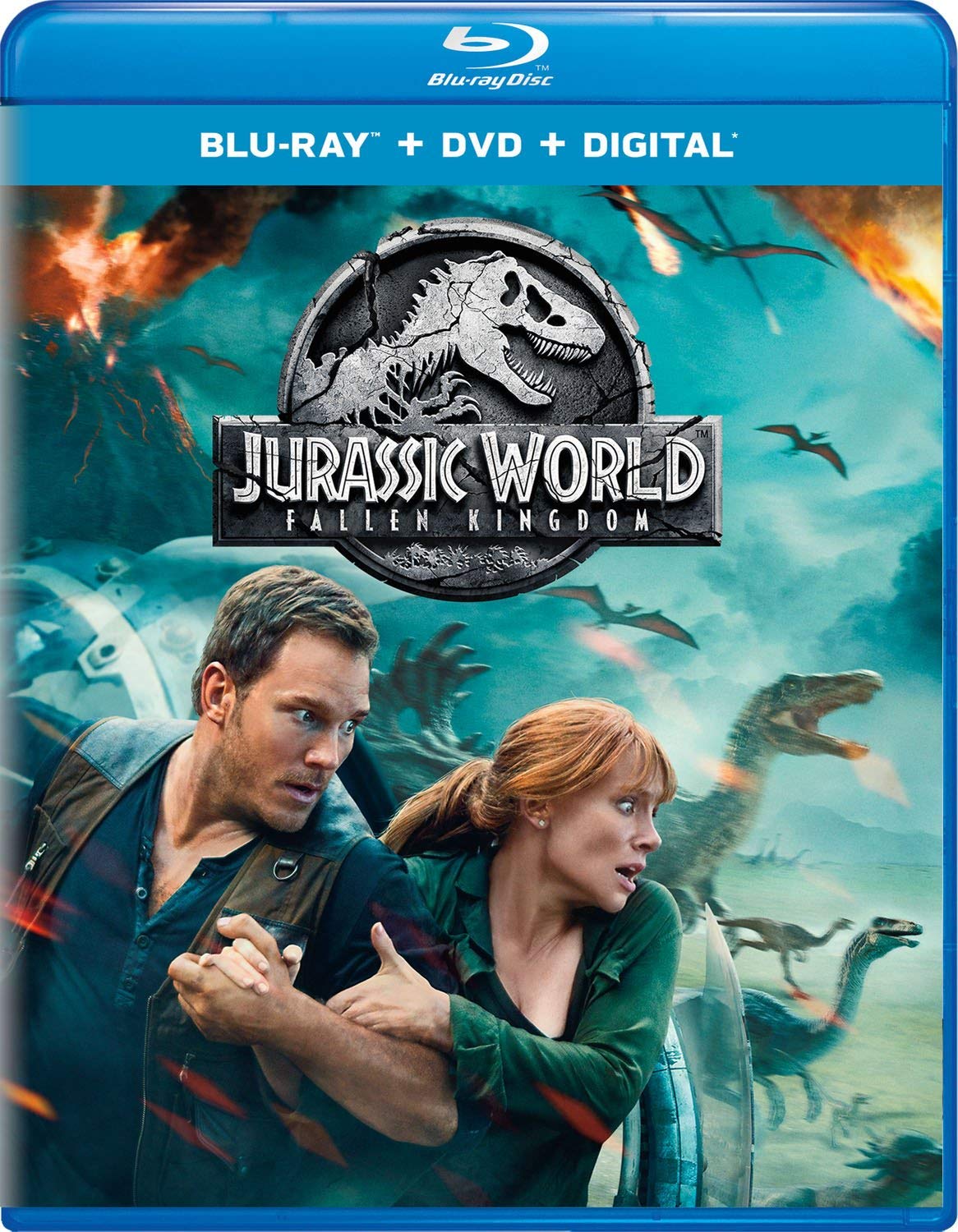 Jurassic World Fallen Kingdom Blu ray DVD Digital HD