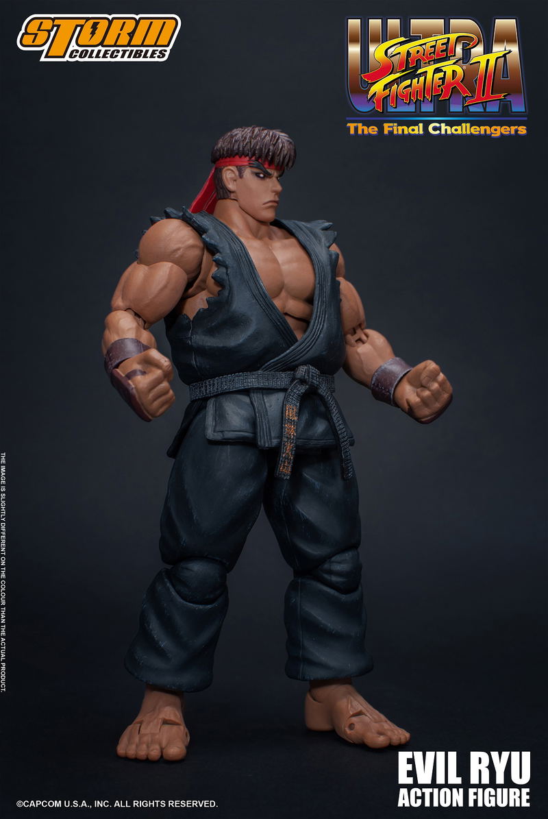 Ultra Street Fighter II The Final Challengers Pre-Painted Action Figure: Evil Ryu image 1