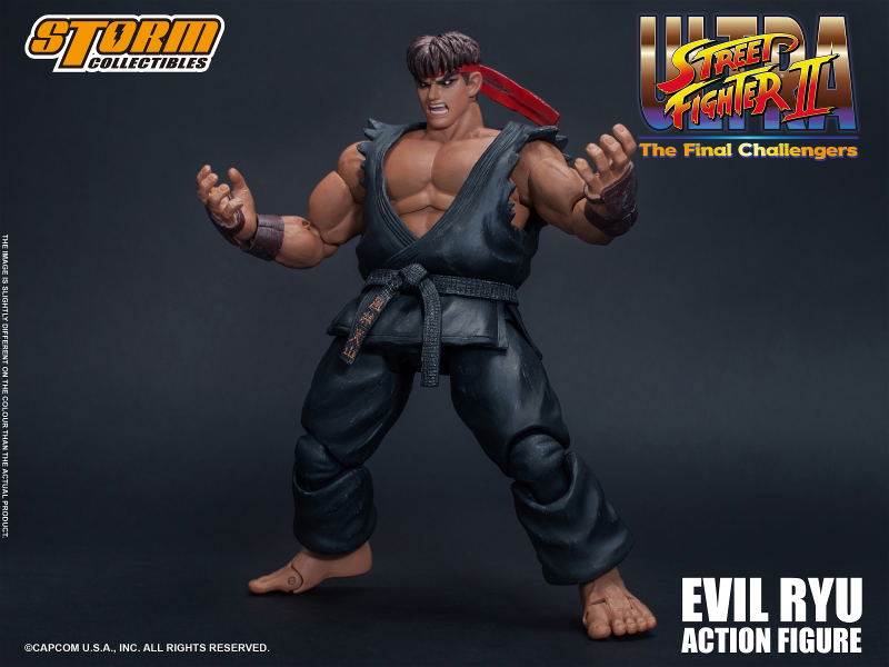Ultra Street Fighter II The Final Challengers Pre-Painted Action Figure: Evil Ryu image 10