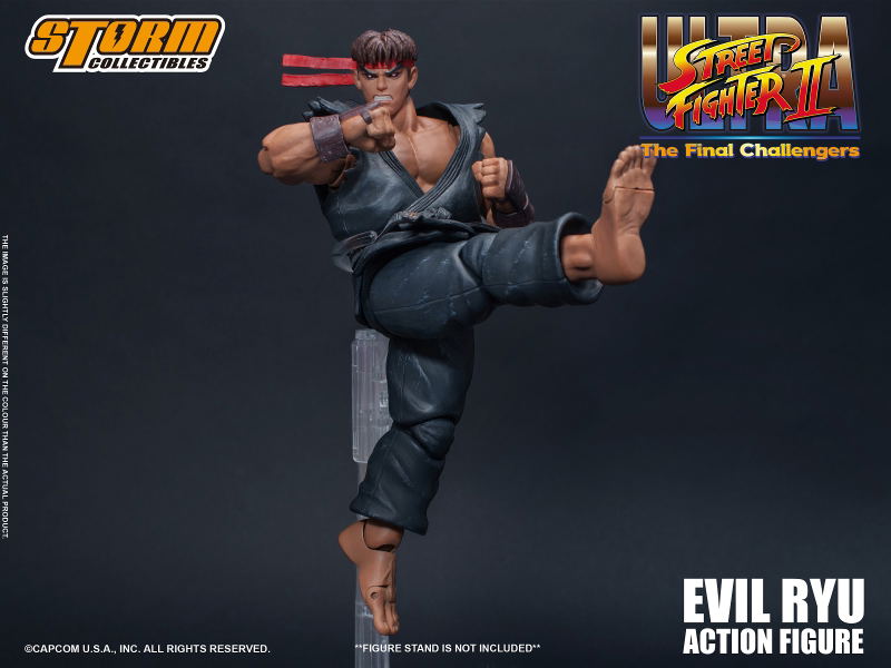 Ultra Street Fighter II The Final Challengers Pre-Painted Action Figure: Evil Ryu image 11