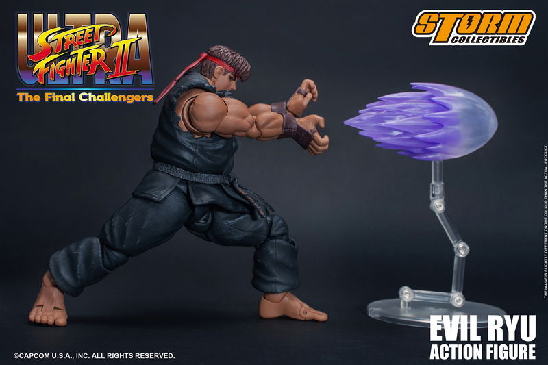 Ultra Street Fighter II The Final Challengers Pre-Painted Action Figure: Evil Ryu image 12