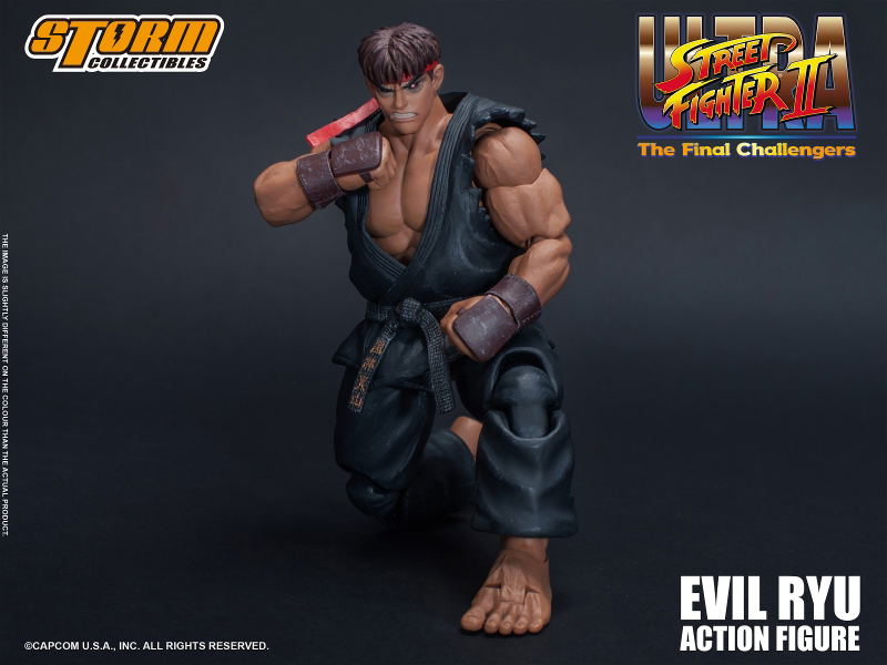 Ultra Street Fighter II The Final Challengers Pre-Painted Action Figure: Evil Ryu image 15