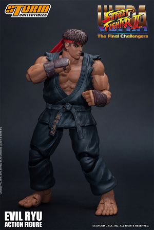 Ultra Street Fighter II The Final Challengers Pre-Painted Action Figure: Evil Ryu