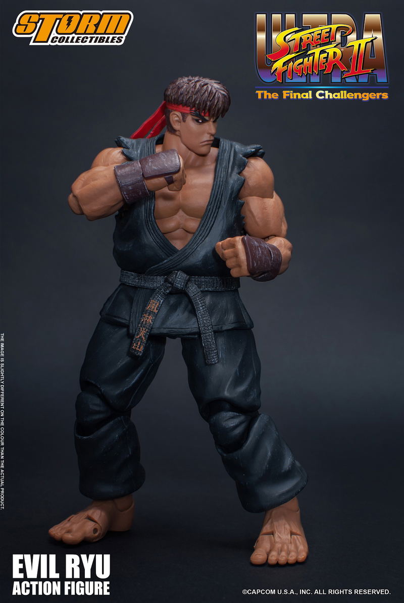 Ultra Street Fighter II The Final Challengers Pre-Painted Action Figure: Evil Ryu image 4