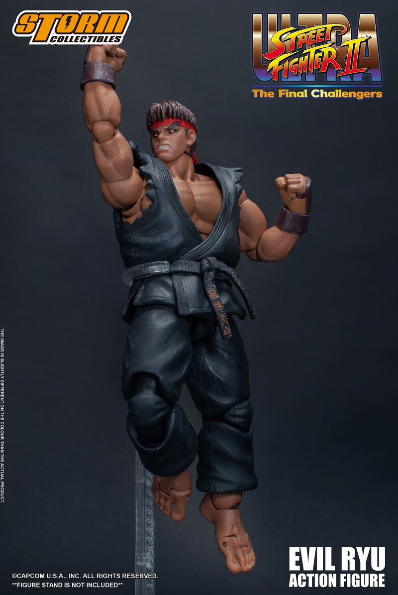 Ultra Street Fighter II The Final Challengers Pre-Painted Action Figure: Evil Ryu image 5