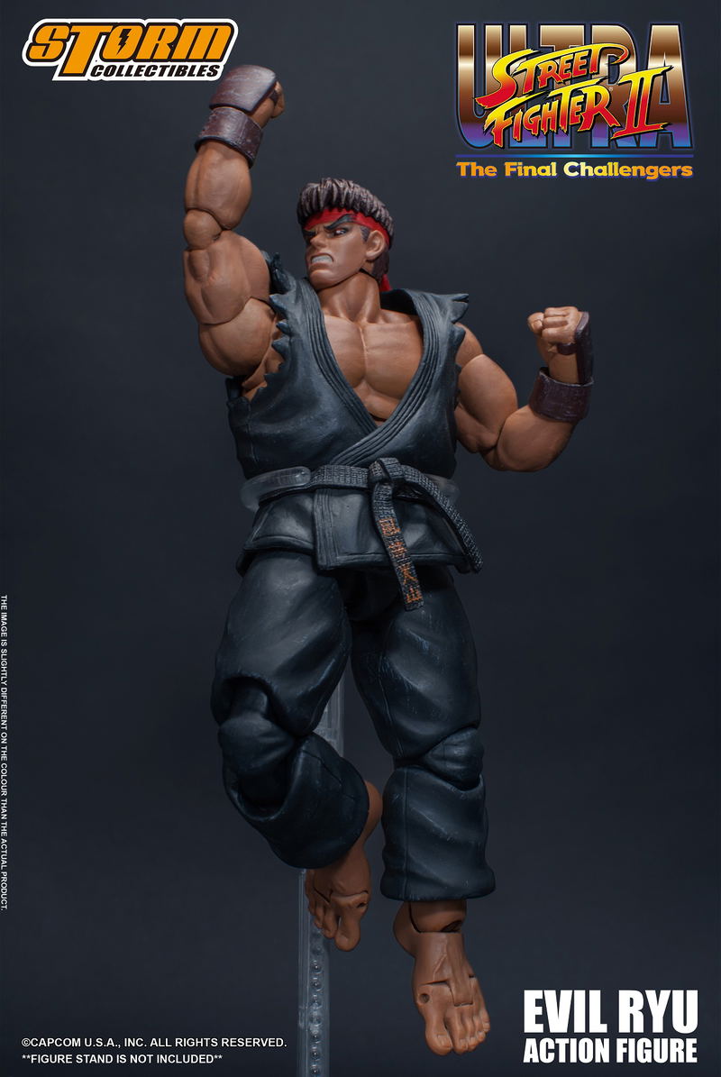 Ultra Street Fighter II The Final Challengers Pre-Painted Action Figure: Evil Ryu image 6
