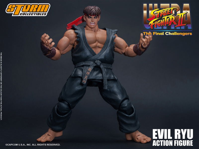 Ultra Street Fighter II The Final Challengers Pre-Painted Action Figure: Evil Ryu image 9