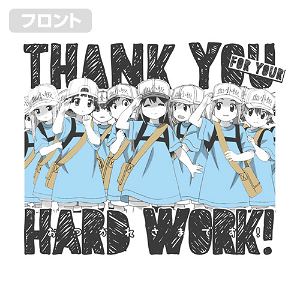 Cells At Work! - Thank You For Your Hard Work! T-shirt White (L Size)