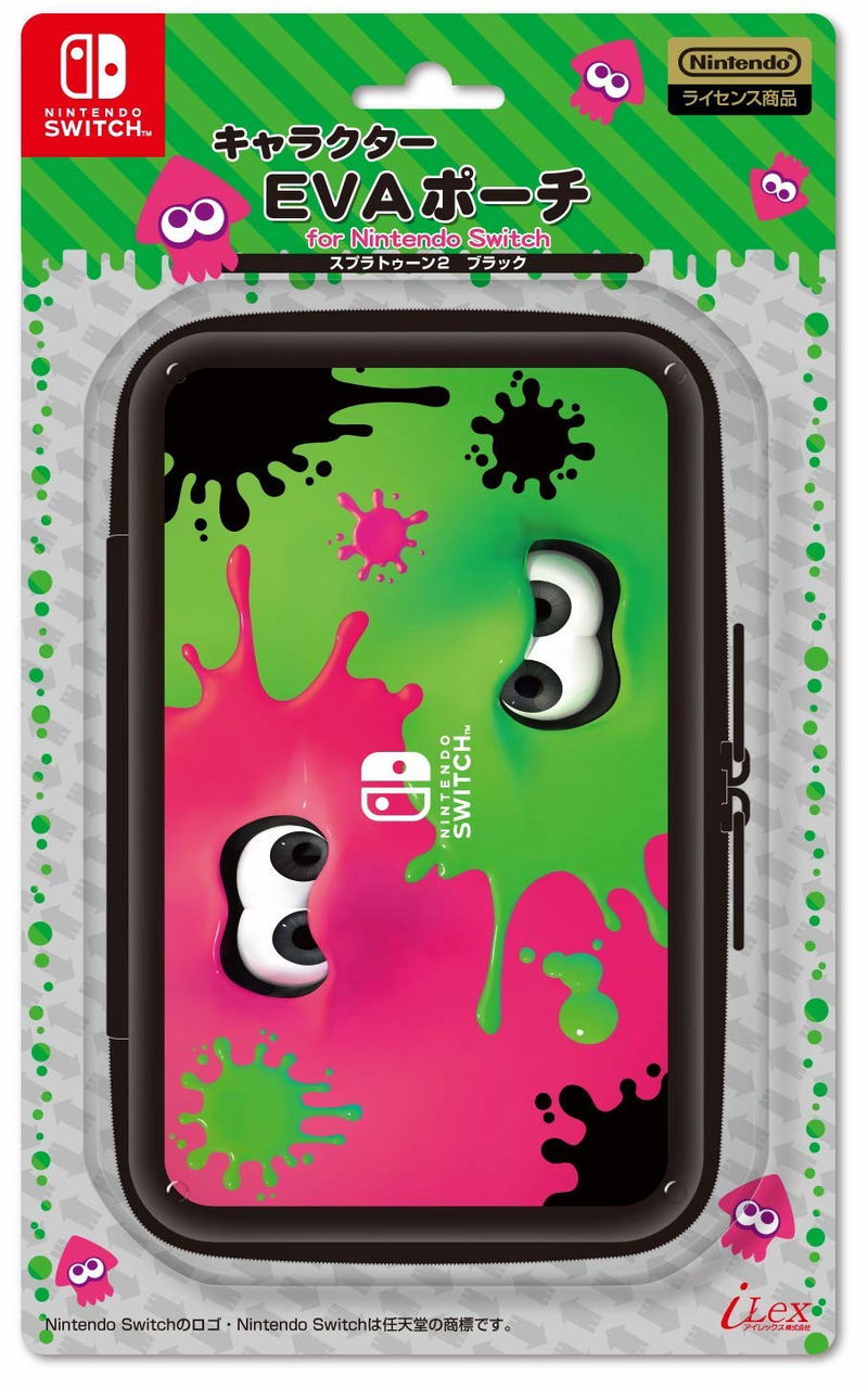 Splatoon 2 EVA Pouch for Nintendo Switch (Black) image 1