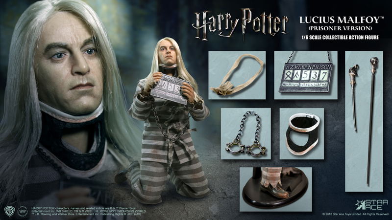 Star Ace Toys My Favorite Movie Series  Harry Potter and the Order of the Phoenix 1/6 Collectible Action Figure: Lucius Malfoy Prisoner Costume Ver. image 2