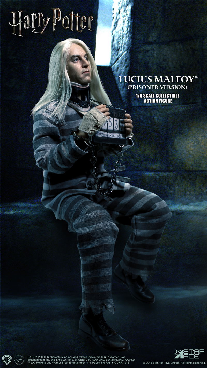 Star Ace Toys My Favorite Movie Series  Harry Potter and the Order of the Phoenix 1/6 Collectible Action Figure: Lucius Malfoy Prisoner Costume Ver. image 3