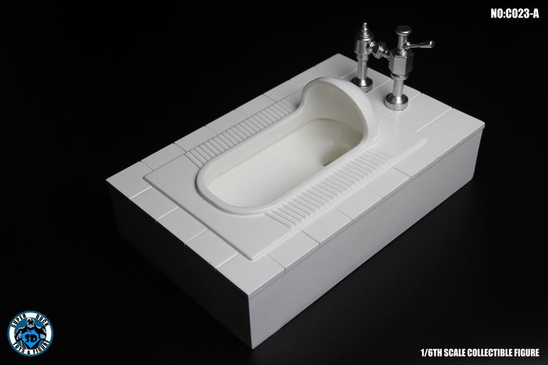 Super Duck 1/6 Scale Figure: Squat Toilet (Clean) image 1
