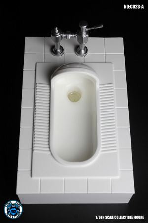 Super Duck 1/6 Scale Figure: Squat Toilet (Clean)
