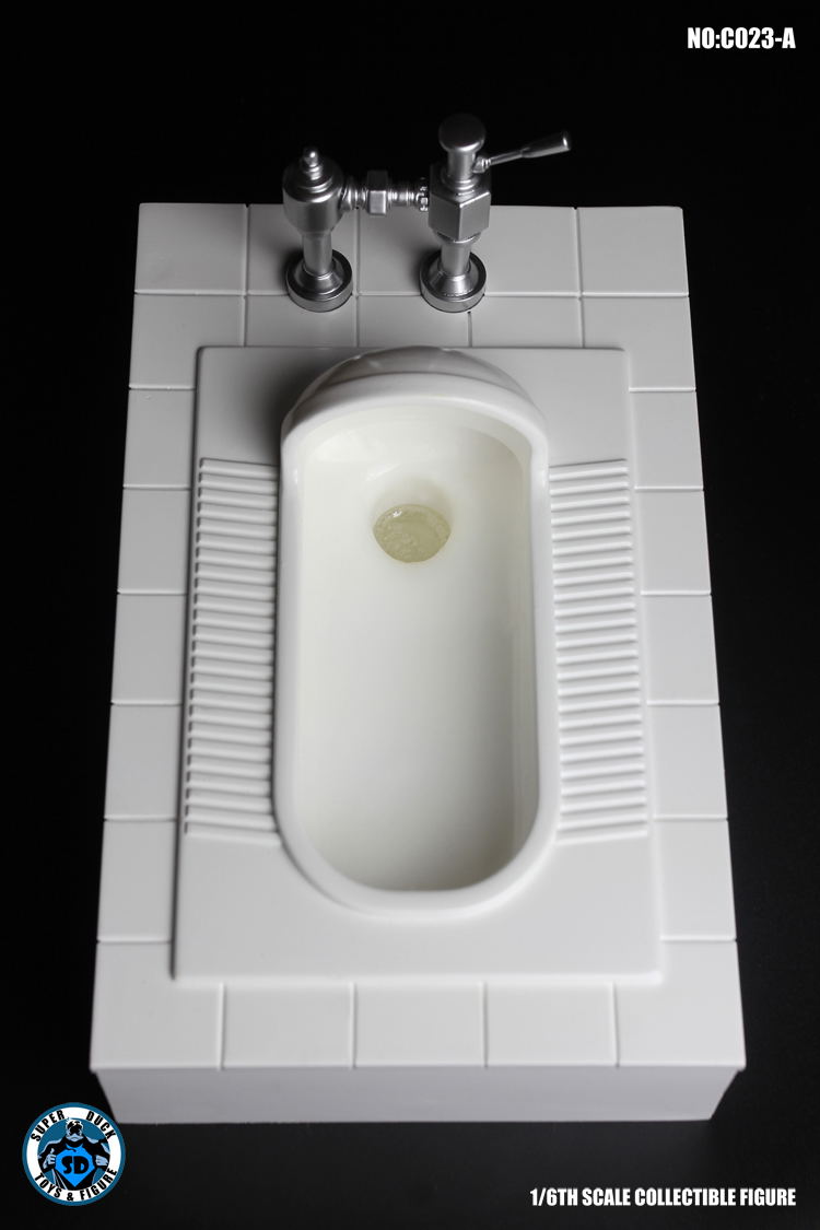 Super Duck 1/6 Scale Figure: Squat Toilet (Clean) image 2