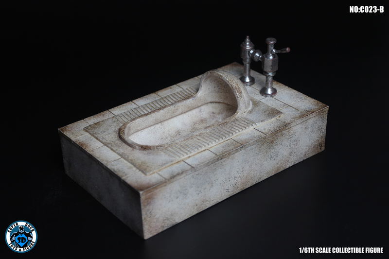 Super Duck 1/6 Scale Figure: Squat Toilet (Dirty) image 1