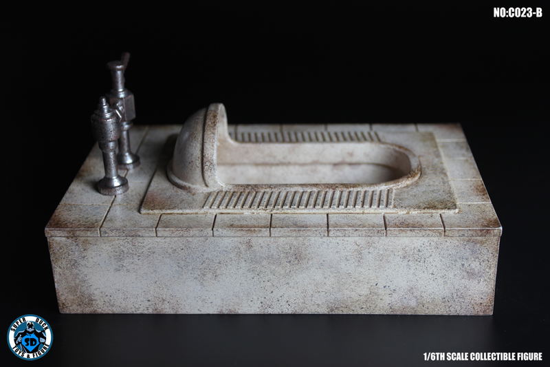 Super Duck 1/6 Scale Figure: Squat Toilet (Dirty) image 3