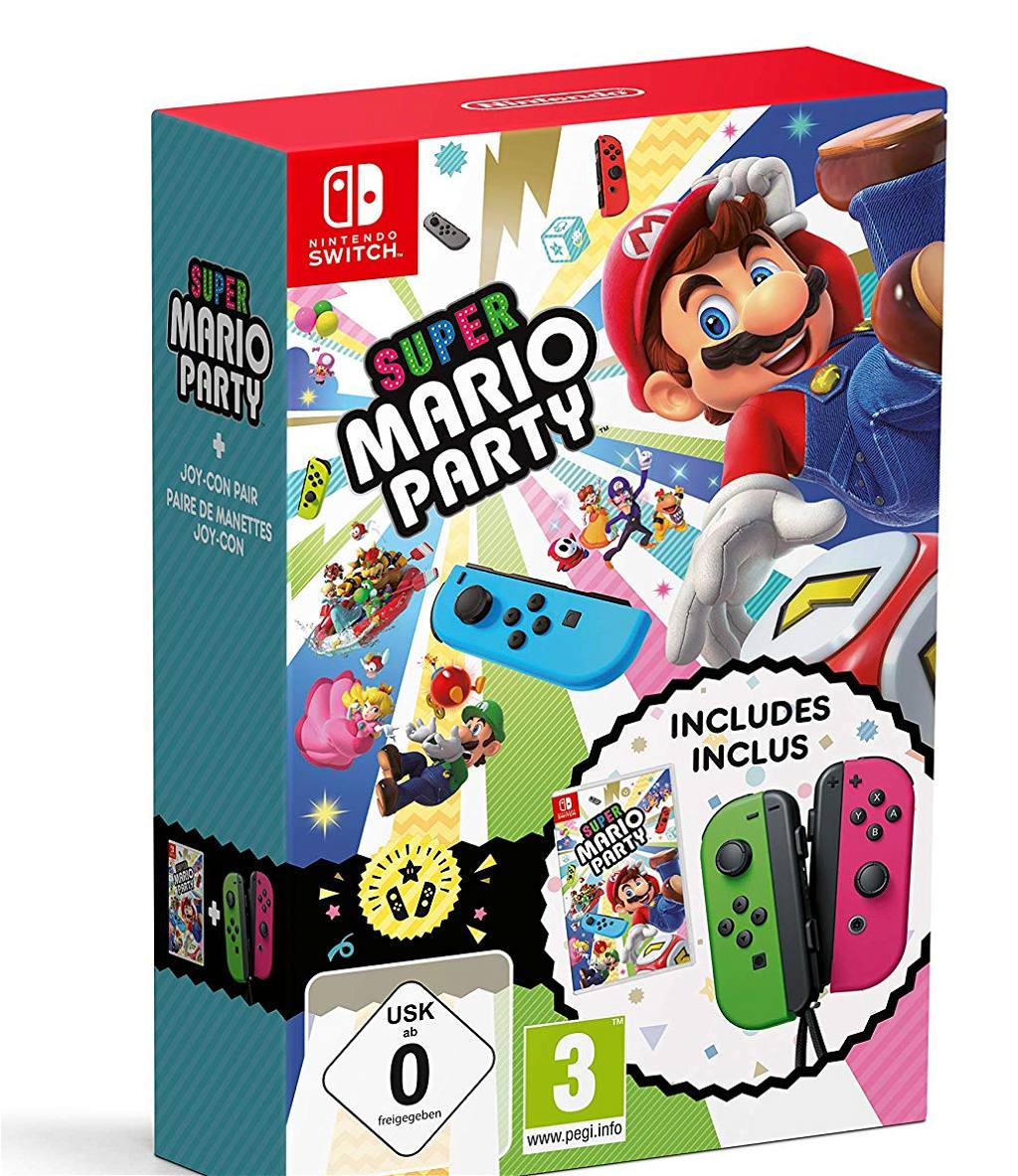 Skære af Formen Brandy Super Mario Party Joy-Con Bundle (Neon Green / Neon Pink) [Limited Edition]  for Nintendo Switch