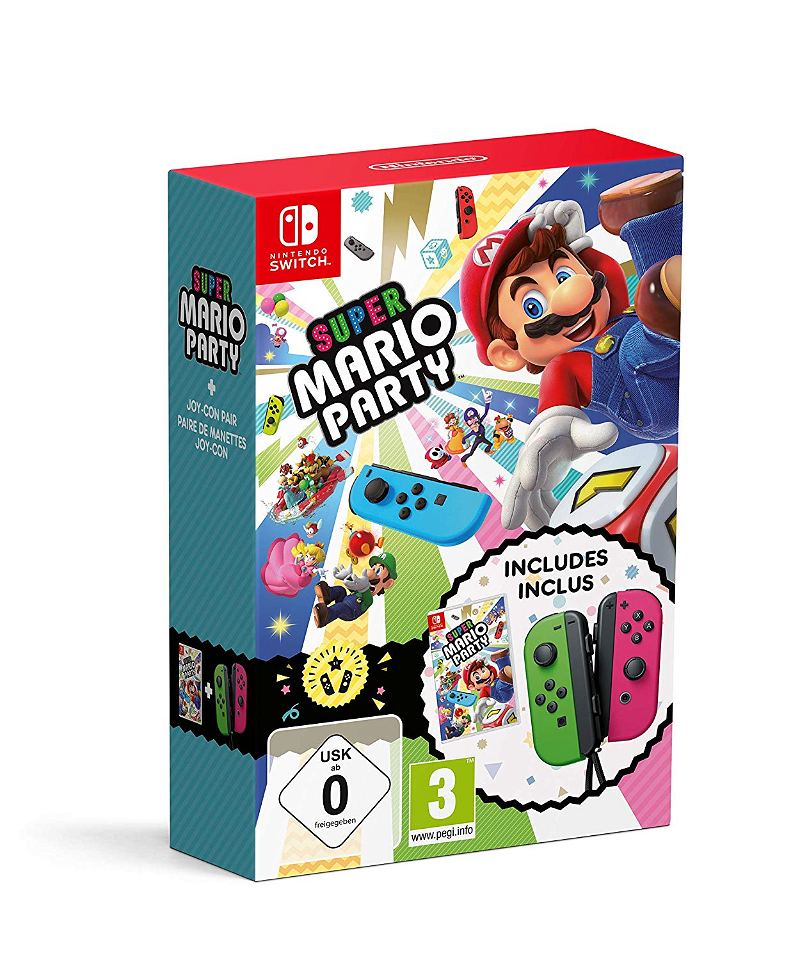 Super Mario Party Joy-Con Bundle (Neon Green / Neon Pink) [Limited Edition]  for Nintendo Switch