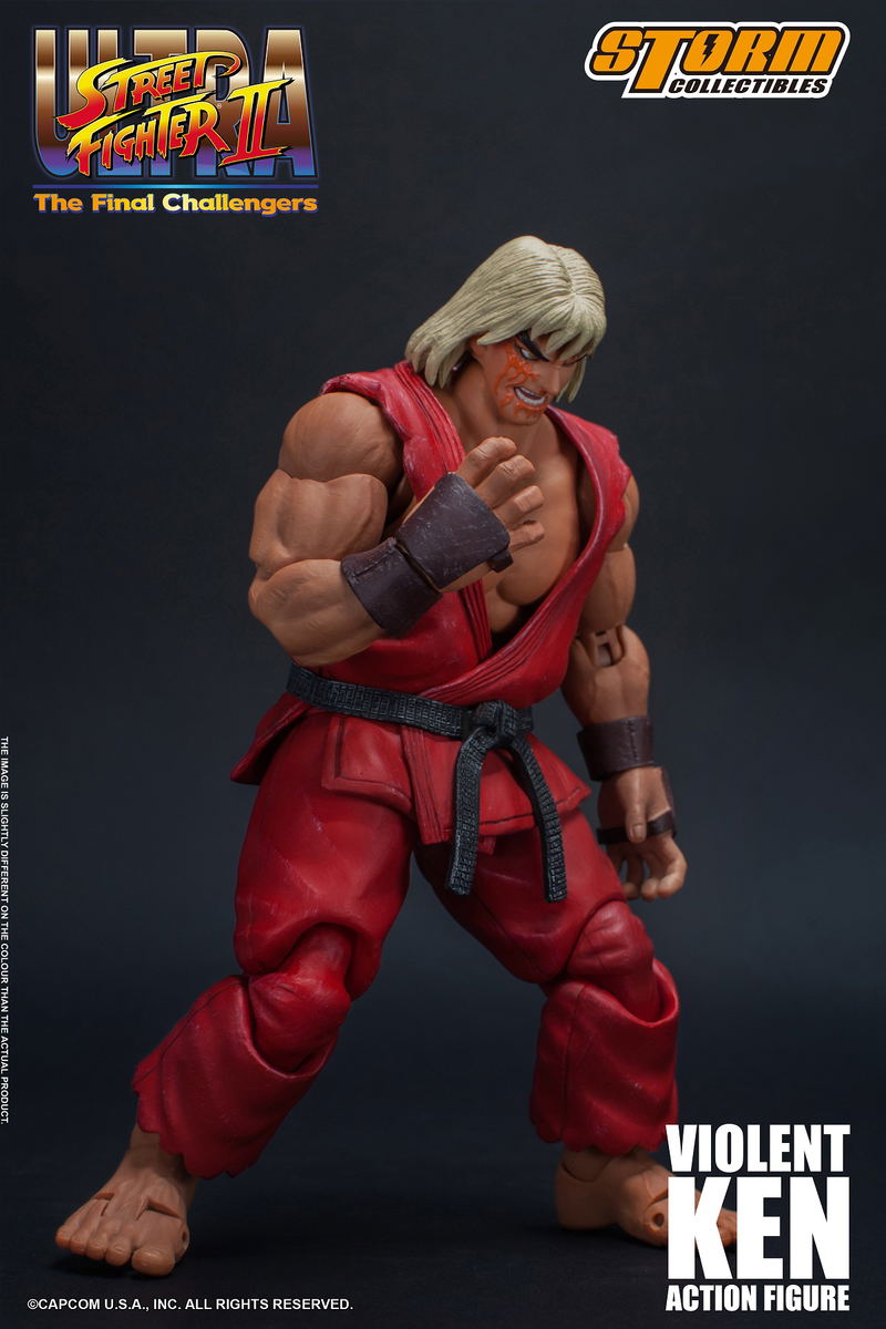 Ultra Street Fighter II The Final Challengers Pre-Painted Action Figure: Violent Ken image 11