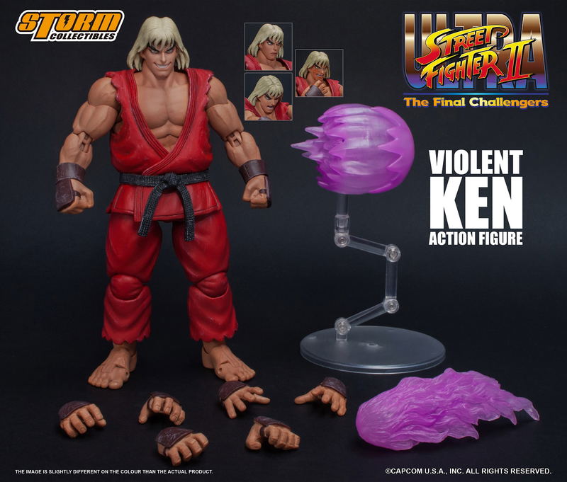 Ultra Street Fighter II The Final Challengers Pre-Painted Action Figure: Violent Ken image 12
