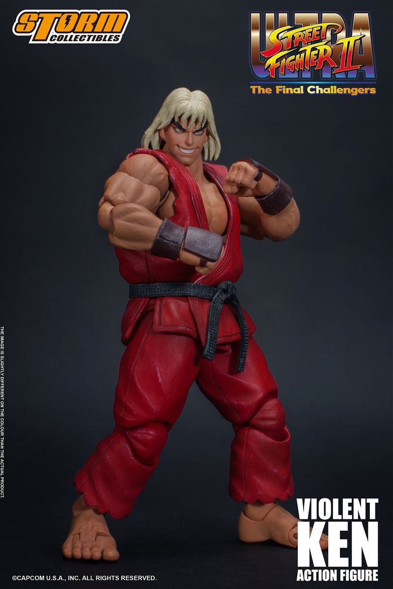 Ultra Street Fighter II The Final Challengers Pre-Painted Action Figure: Violent Ken image 3