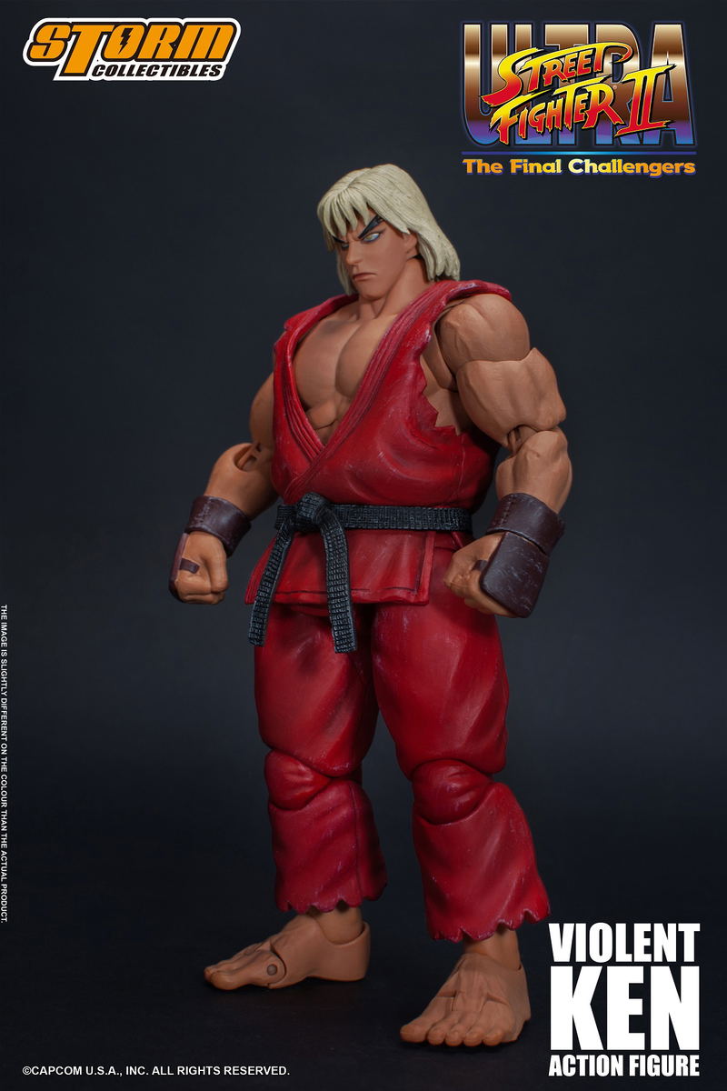 Ultra Street Fighter II The Final Challengers Pre-Painted Action Figure: Violent Ken image 4