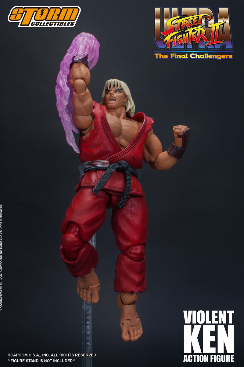 Ultra Street Fighter II The Final Challengers Pre-Painted Action Figure: Violent Ken image 8
