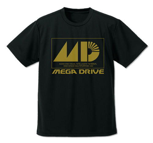 Mega Drive Dry T-shirt Black (L Size) image 1