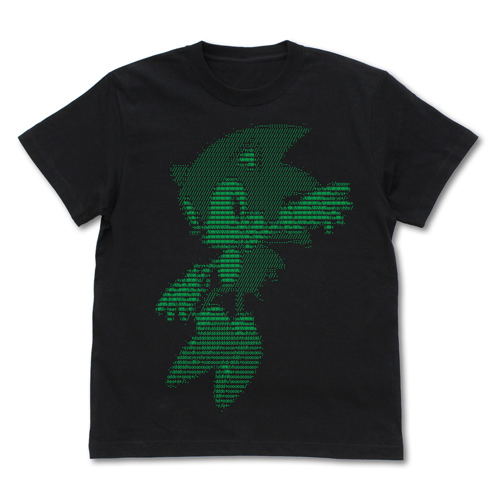 Sonic The Hedgehog - Sonic ASCII Art T-shirt Black (XL Size) image 1
